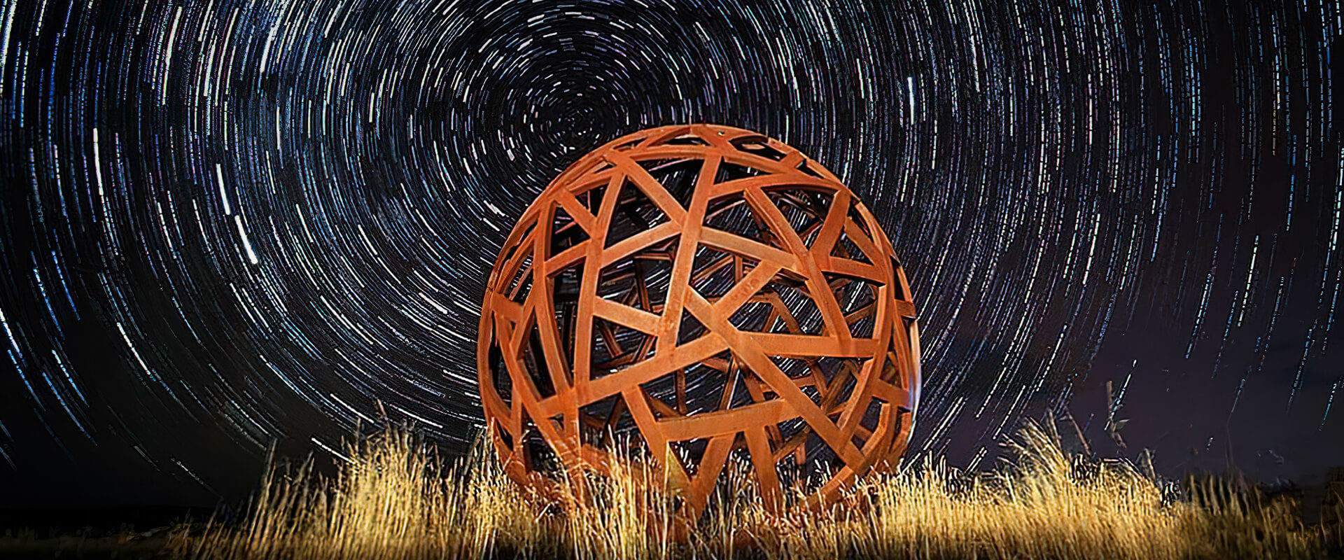 Snowy Sphere sculpture